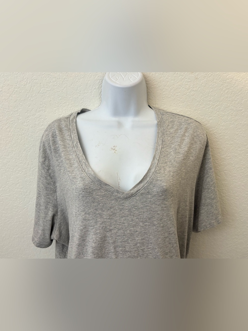 Terra & Sky Short Sleeve Pullover Top Women’s 2X 20W 22W Gray Shirt - Picture 2 of 8